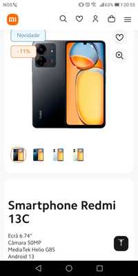 Smartphone Xiaomi Redmi 13c 128Gb
