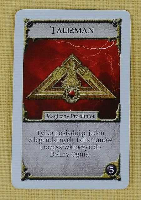 TALISMAN Magia i Miecz: karta talizmanu PL