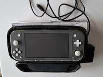 Nintendo Switch Lite czarny/szary - jak nowa