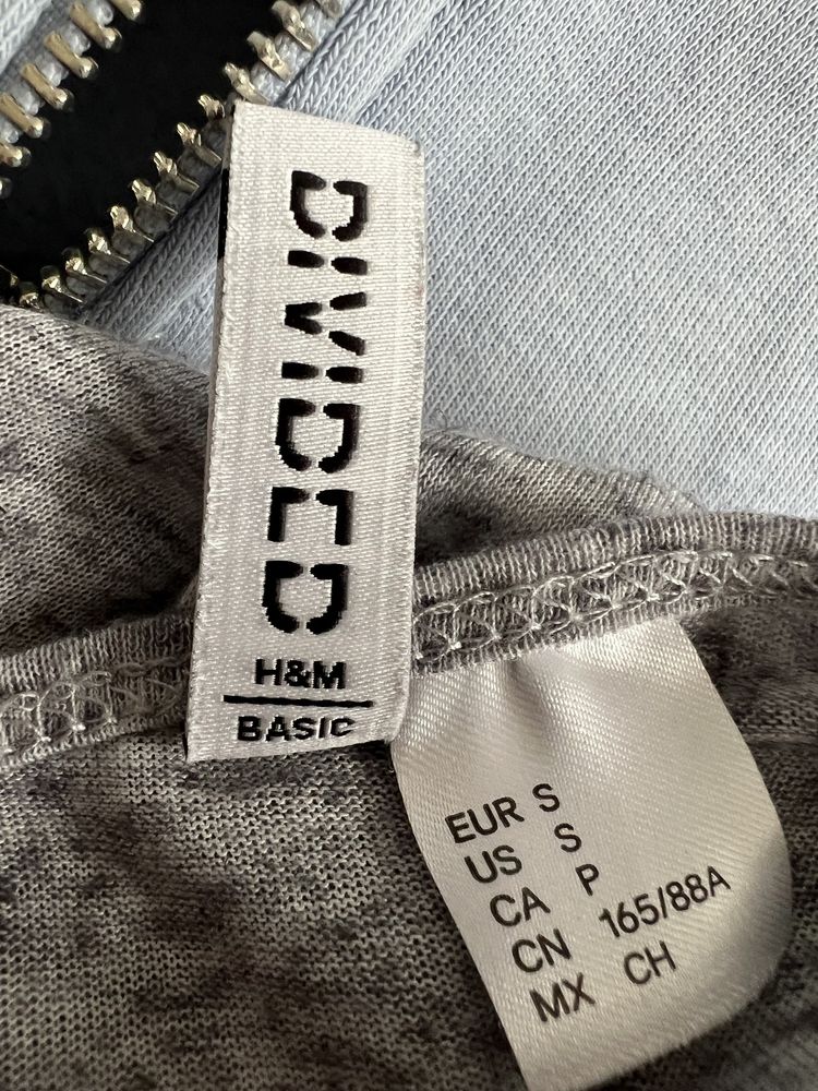 H&M szara sukienka na ramiączkach maxi długa len r. S