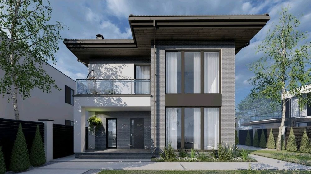 Дом в Червоном Хуторе. 4 сотки.  Городские коммуникации