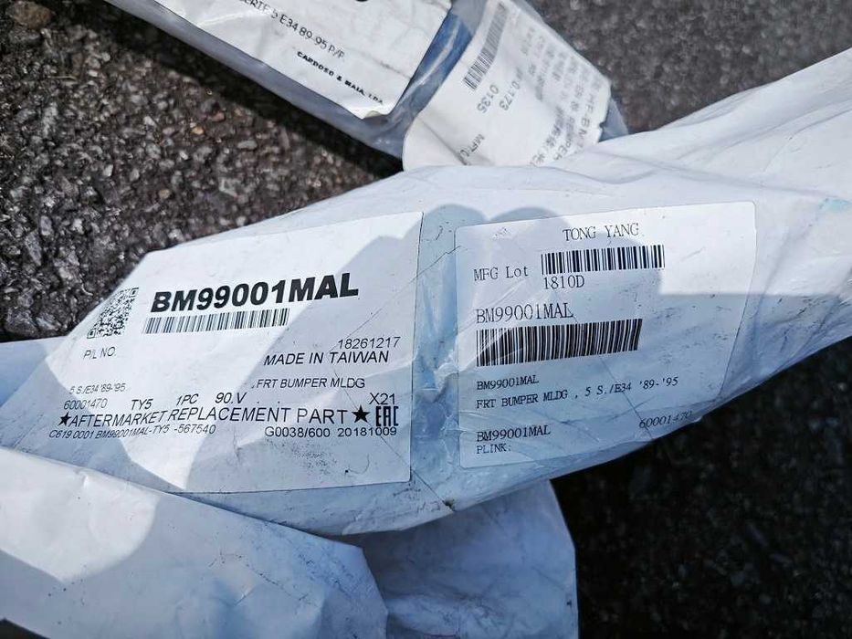 Frisos para-choques BMW E34