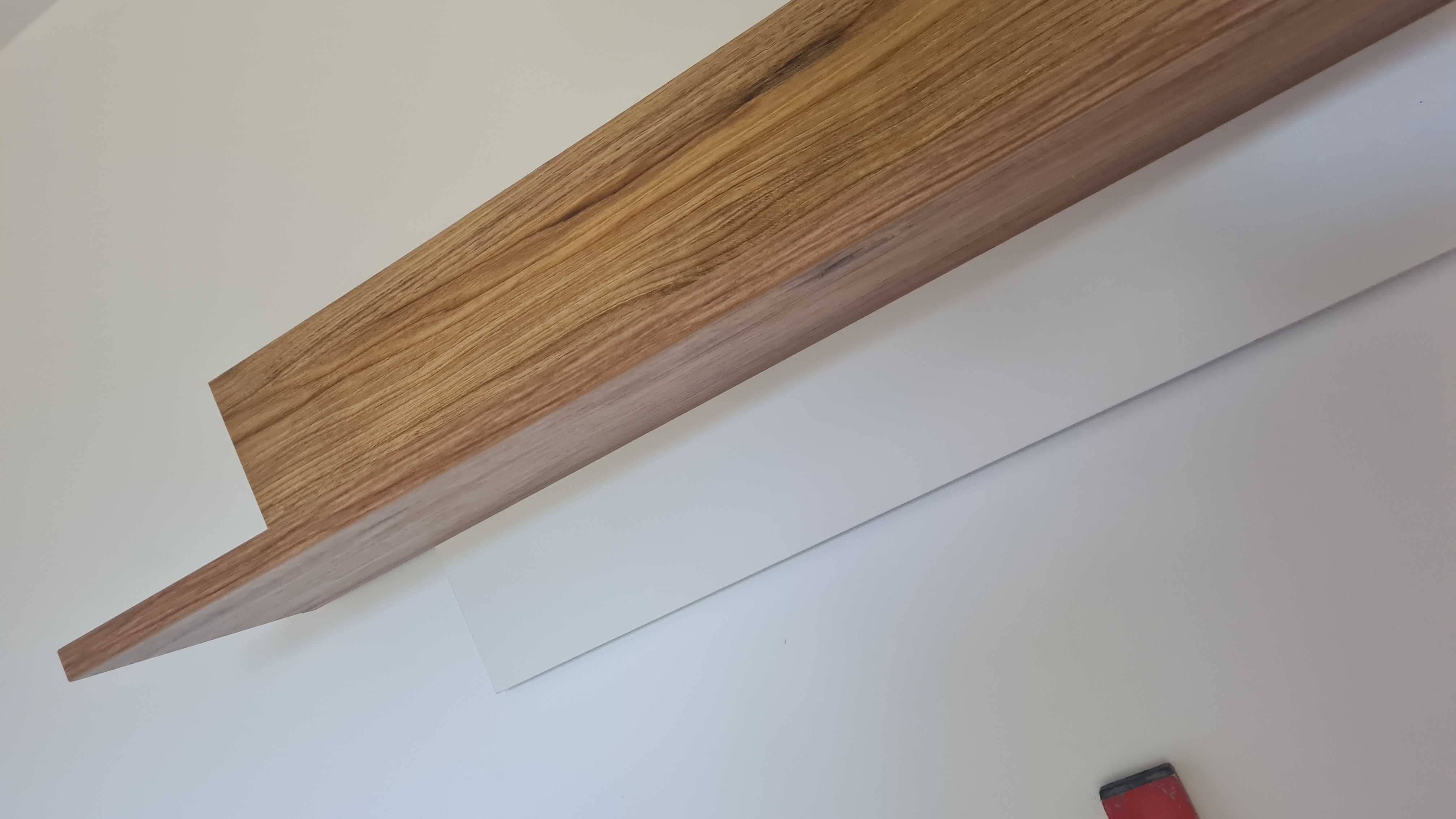 Półka podwieszana drewniana 128x33cm