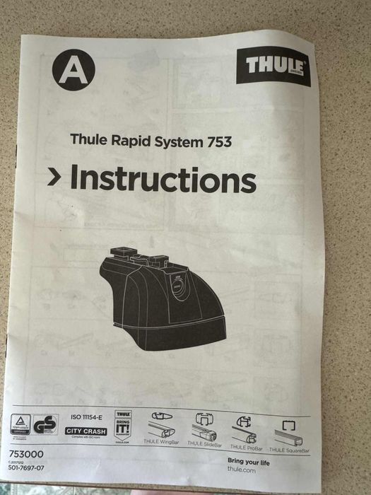 Thule pro ride 598 rapid bagaznik dachowy 4 rowery