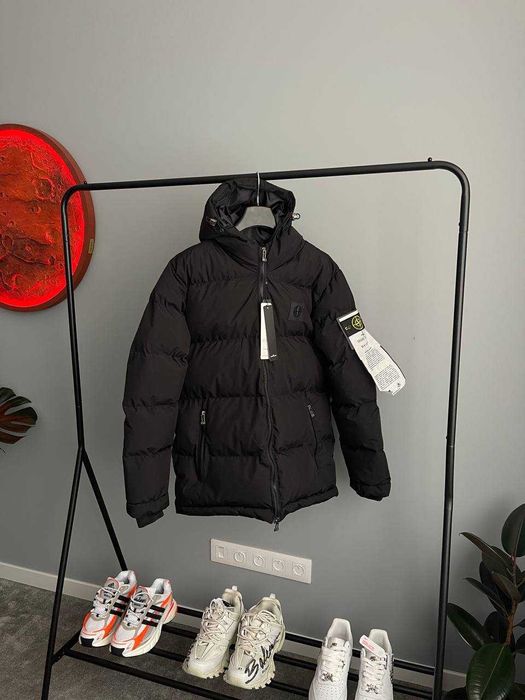 Куртка зимова Stone Island David DVD Black пуховик