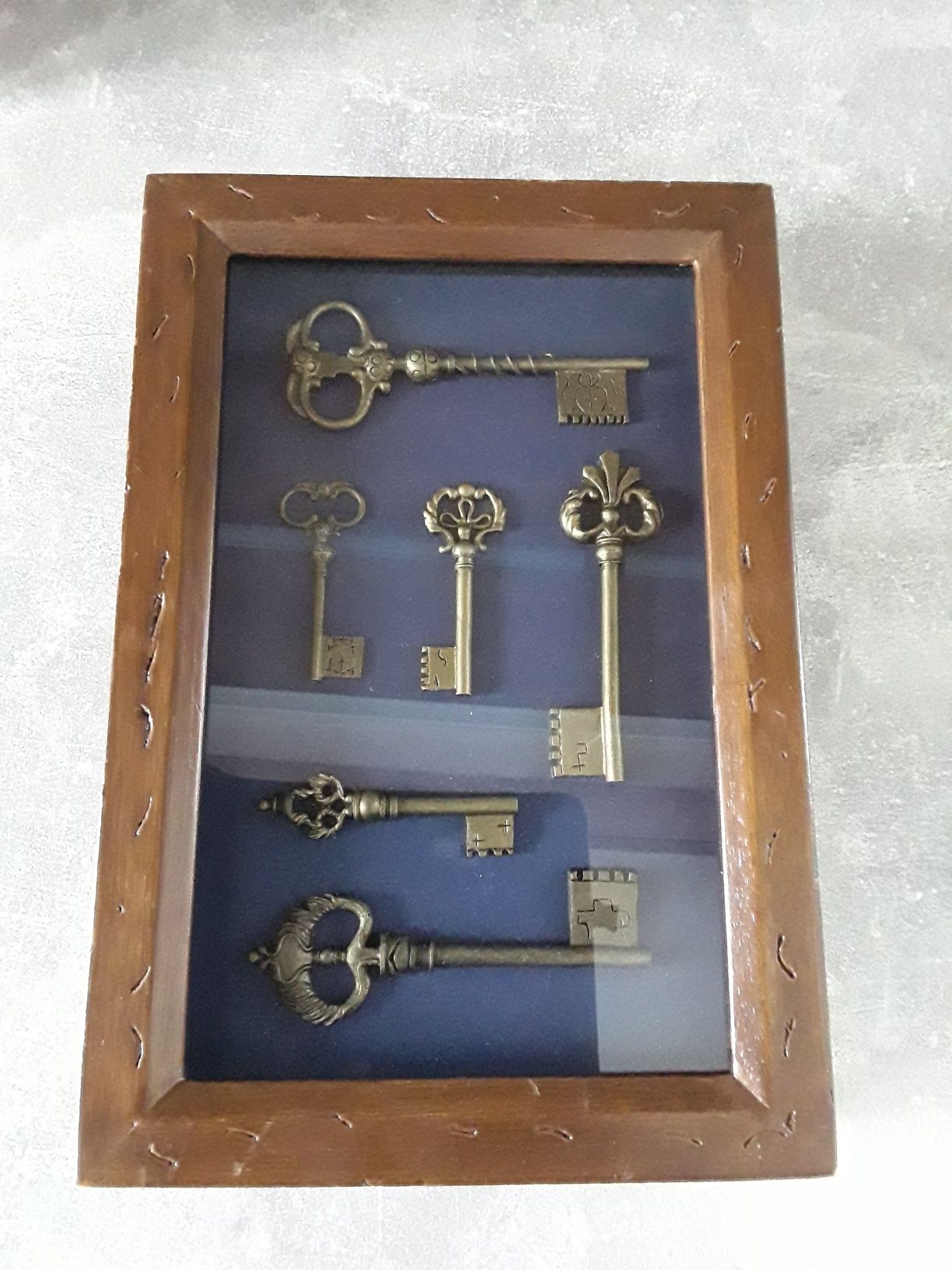Skrzynka na klucze szafka na klucz drewniana szkło