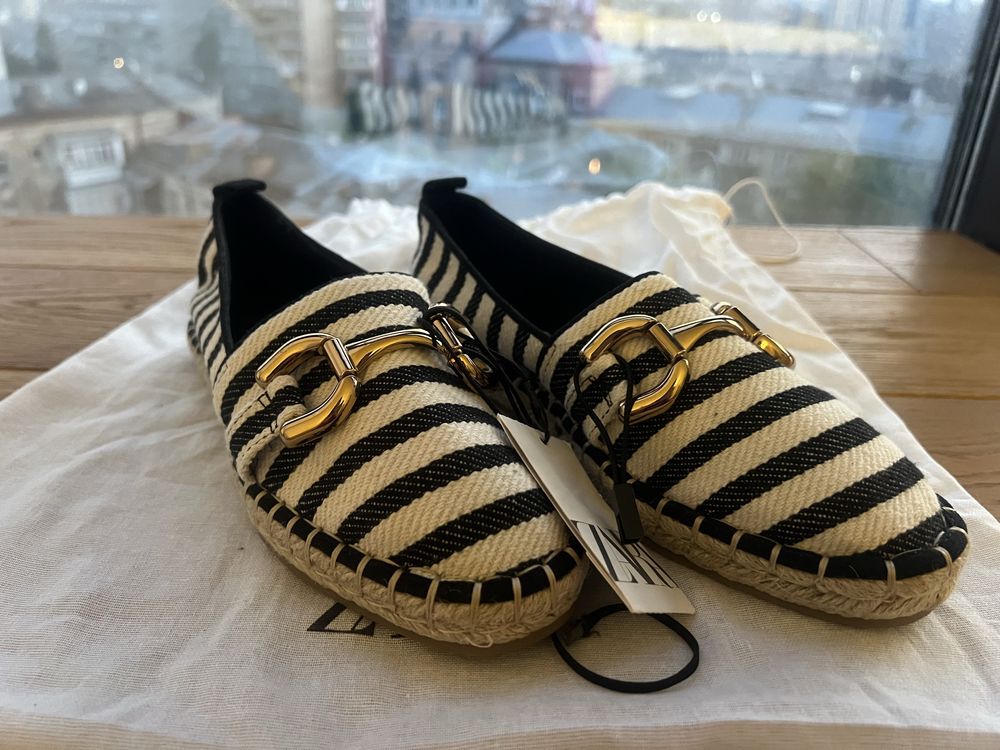 Еспадрилі, мокасини Zara, 37 розмір