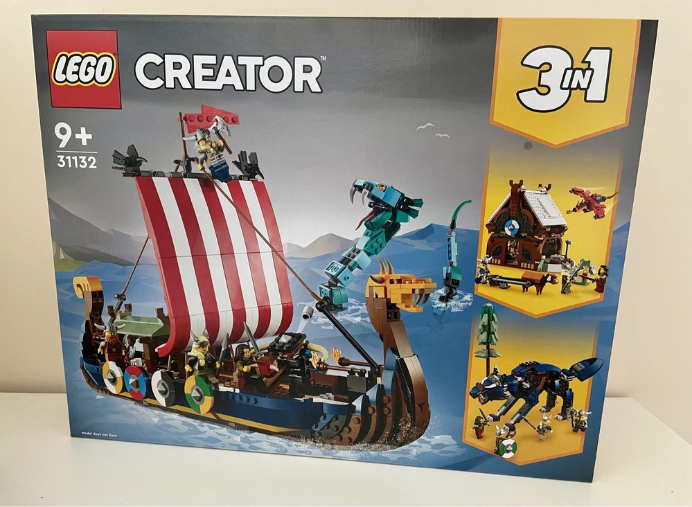 Lego 31132 Statek Wikingów i Wąż z Midgardu (Creator 3w1)