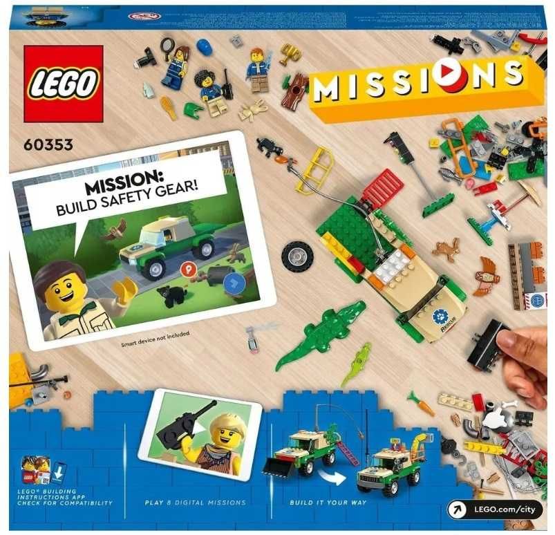 LEGO CITY 60353 MISJE Ratowania Dzikich Zwierząt