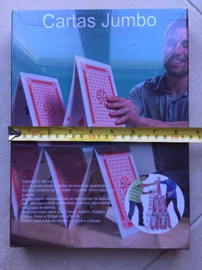 Baralho de cartas de jogar tamanho Jumbo / Gigante