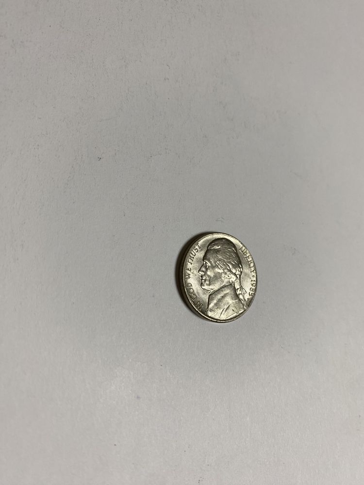 Монета США 5 центів Liberty 1985р