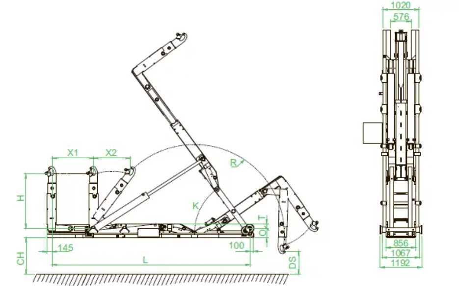 Гаковий навантажувач мультиліфт HYVA LIFT 300 кН (SK) тип "SK"