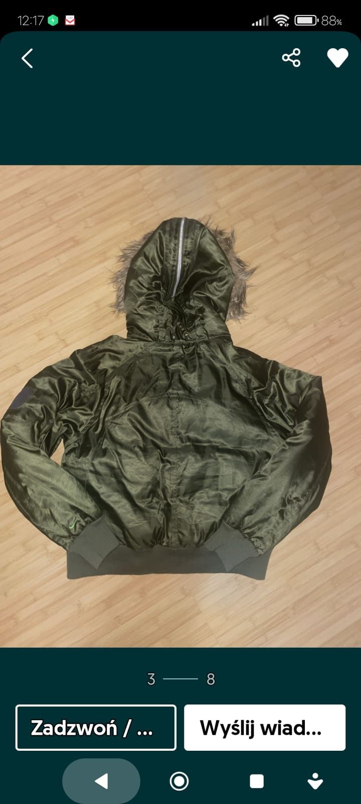 Nike kurtka bomberka N2B, styl Alpha, Flyers r.L st.B.D.