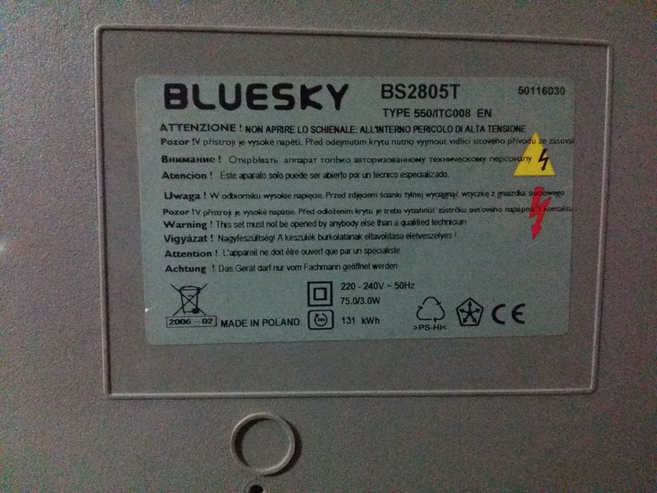 Televisor (TV) - Bluesky 27"