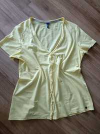 Bluzka damska krótki rękaw żółta na wiosnę na lato Cecil L 40