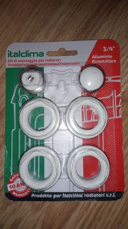 Комплект для алюминевого и биметалического радиатора 1*3/4 Italclima