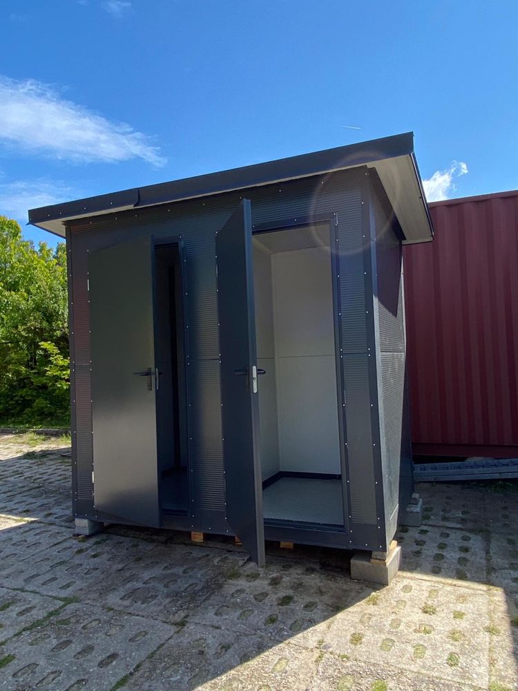 Pawilon kontener WC Sanitarny łazienka socjoany prysznice stróżówka