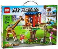 Klocki my world minecraft domek na drzewie