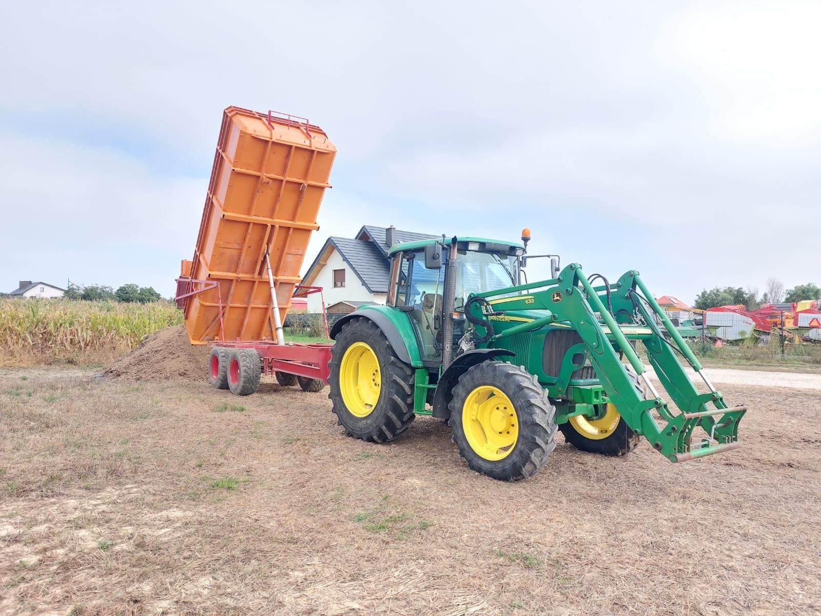 John deere 6320 pneumatyka tur klima