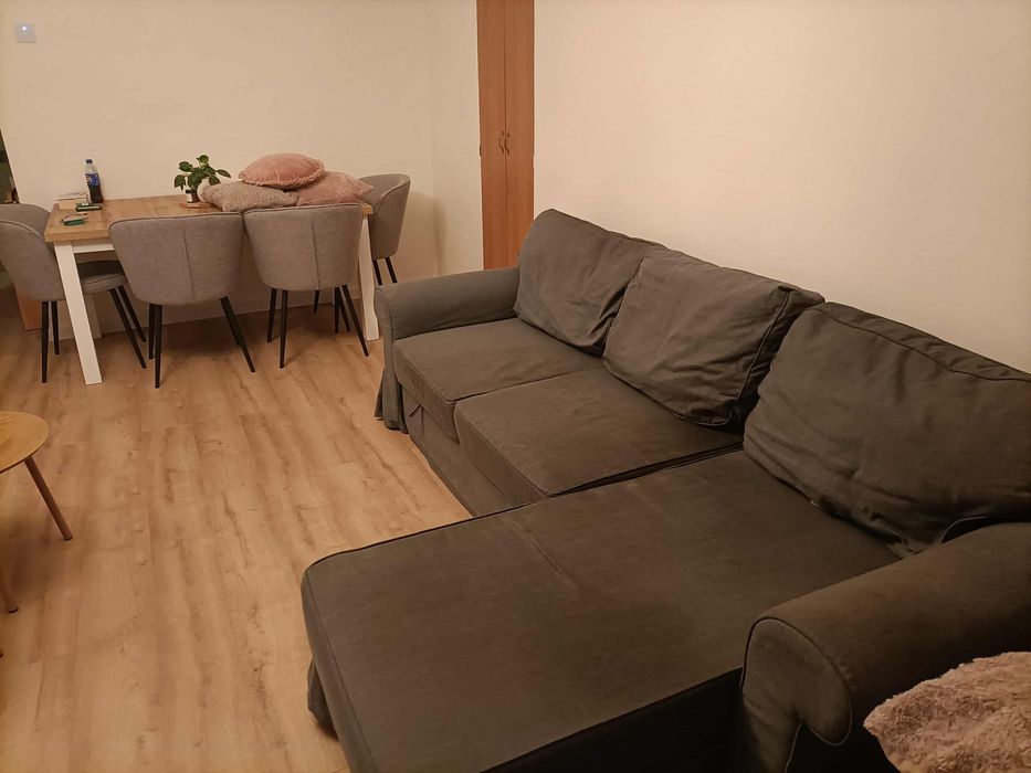 Narożnik szary z funkcją spania