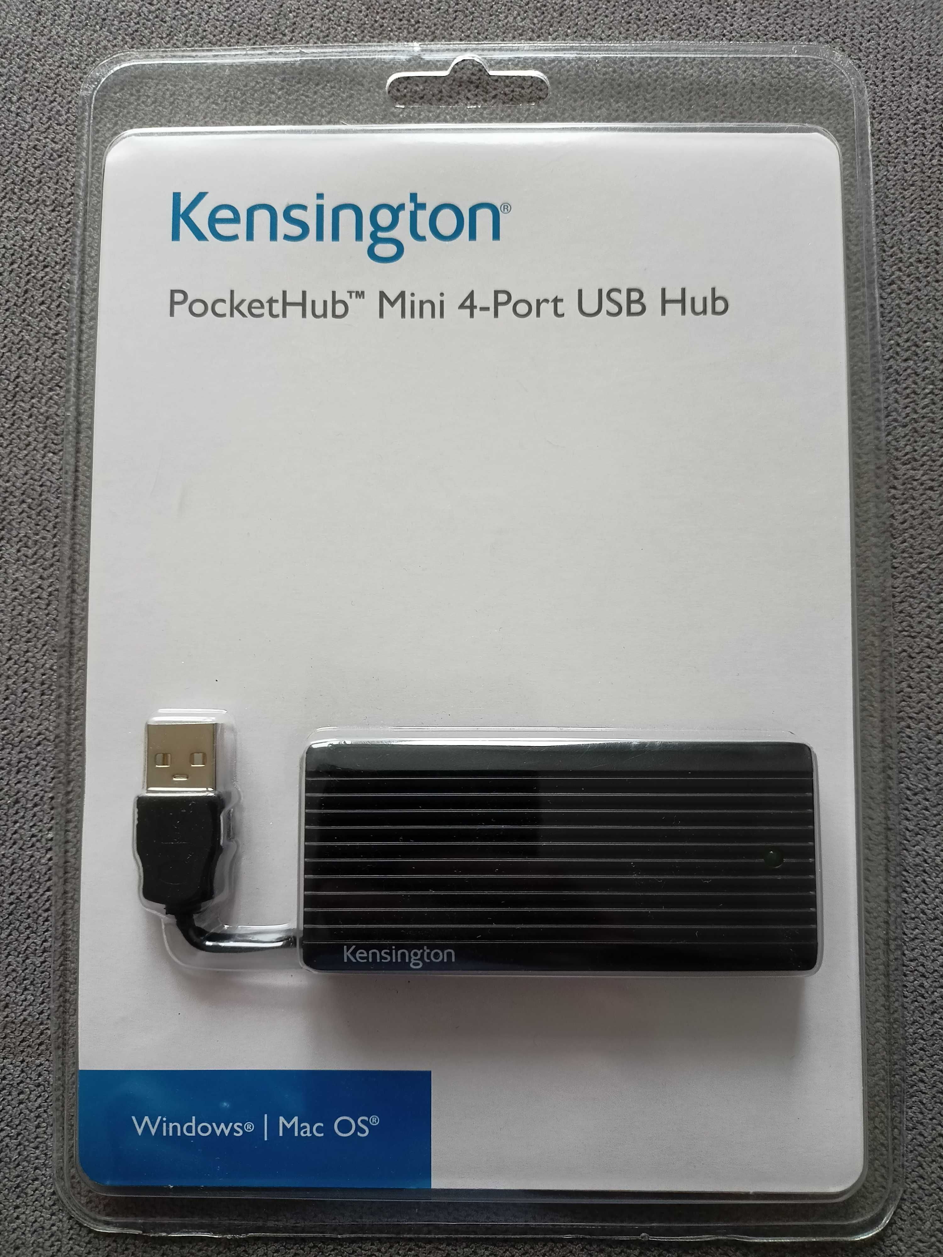 (Nowy) Rozdzielacz USB Kensington PocketHub Mini 4 porty