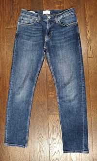 Calvin Klein jeansy slim fit W30 L32 granatowe