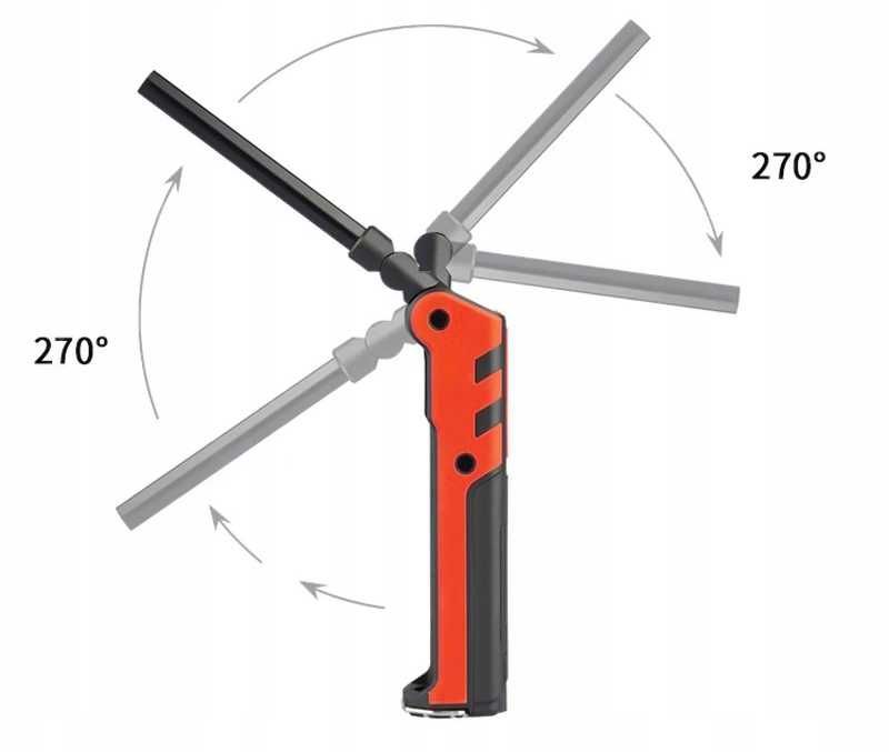 Mocna lampka robocza latarka warsztatowa  LAMPA Z MAGNESEM USB