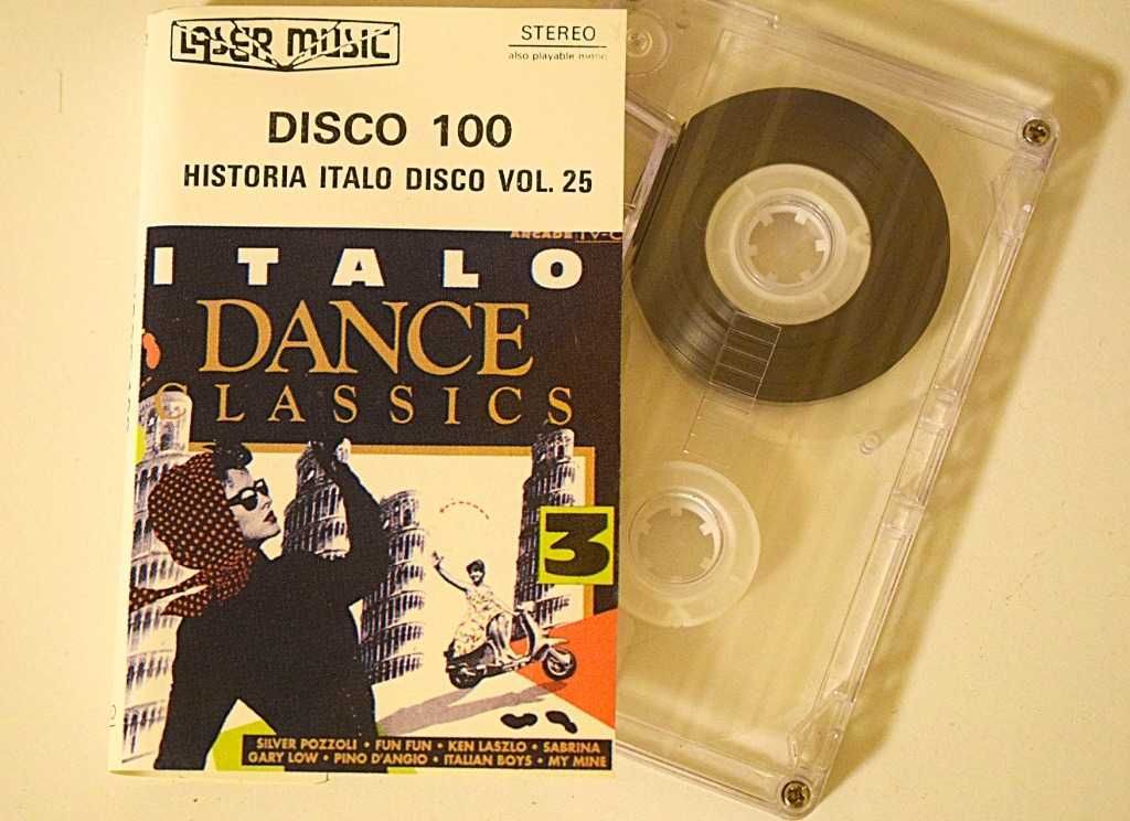 Historia Italo Disco vol. 25 - kaseta w stanie bardzo dobrym .