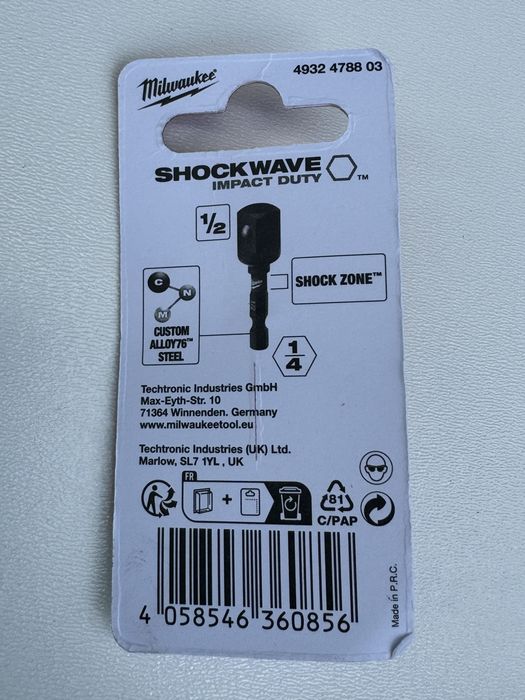 Адаптери Milwaukee набір з 3шт  1/4-1/2,3/8,1/4