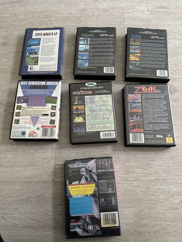 Lote de jogos mega drive