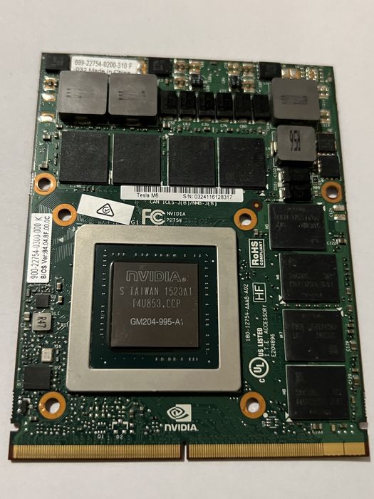 Відеокарта для ноутбуку NVIDIA Tesla m6 8Gb