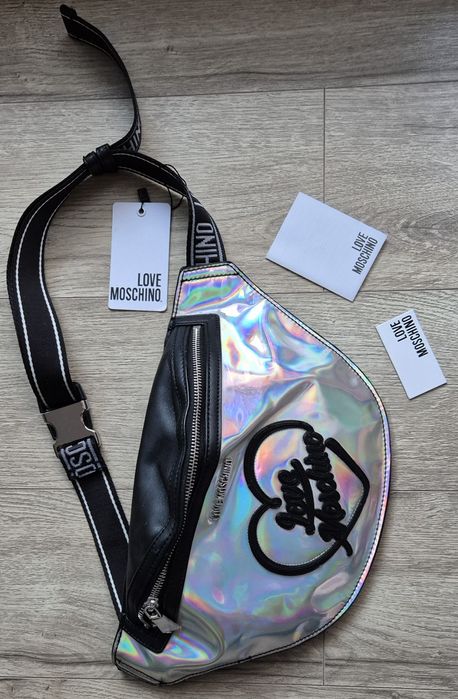Nowa z metkami nerka saszetka torebka Love Moschino neonowa