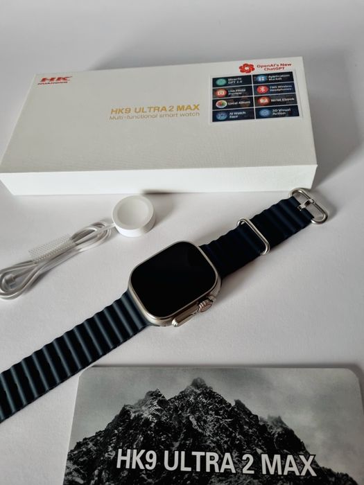 Smartwatch HK9 ULTRA 2 MAX czarna koperta