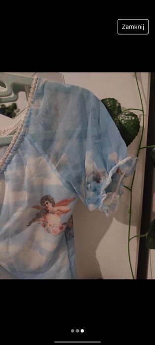 Crop top z siateczki