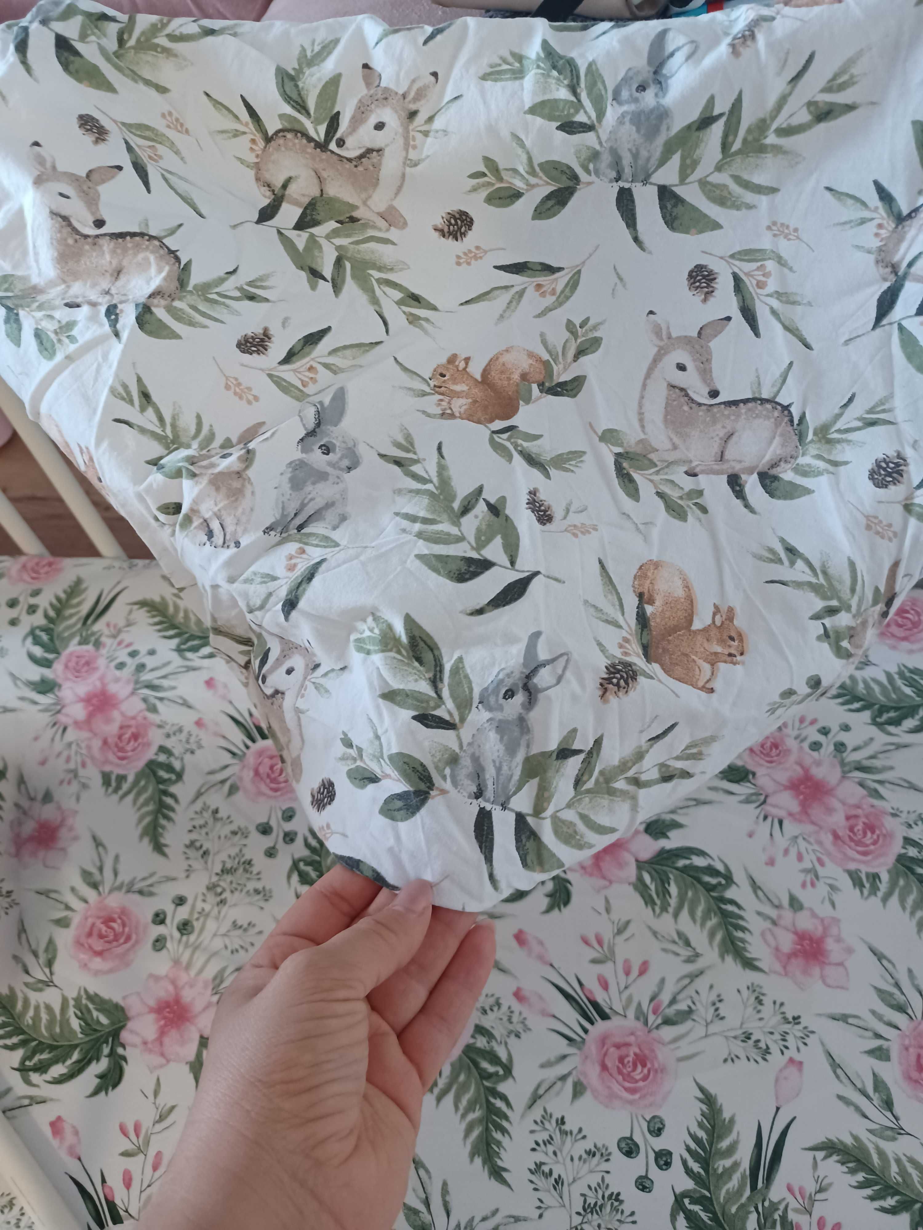 Łóżeczko dziecięce KLUPŚ  króliczek 60x120 z materacem