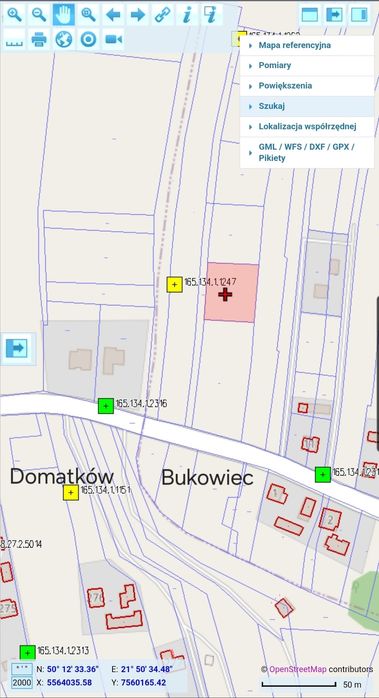 Działka budowlana 14ar 40x35m  Bukowiec gmina Kolbuszowa