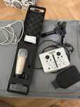 Mikrofon Behringer C-1, interfejs Alesis iO2