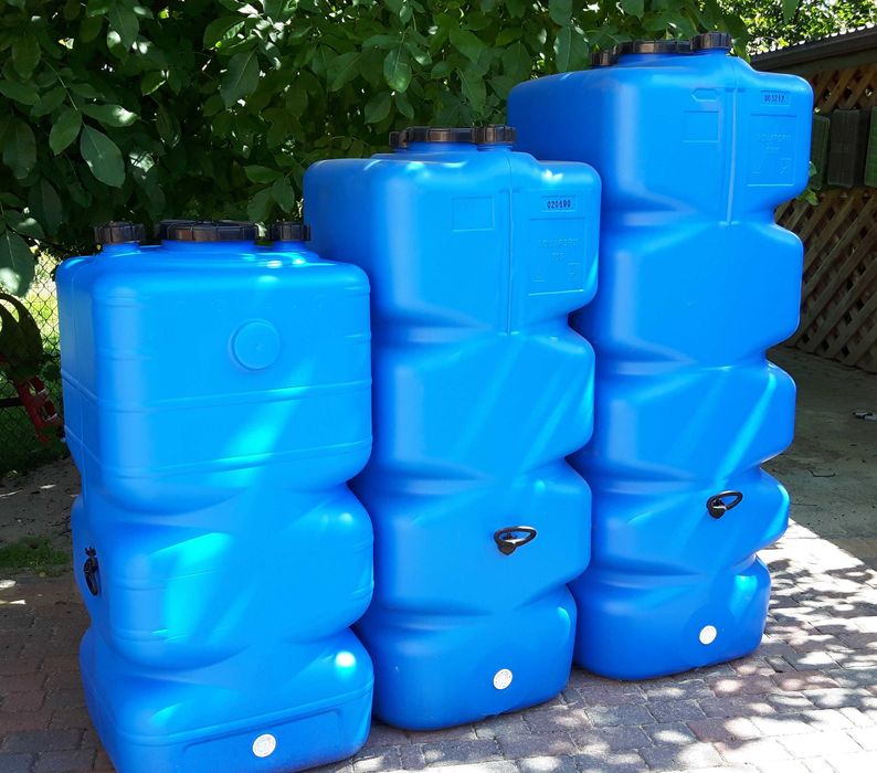 Zbiornik na wodę pitną, deszczową 750 - 1000 - 1500 l atest PZH