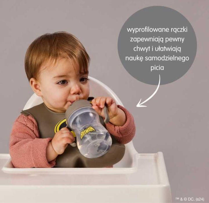 Batman by b.box bidon dla dzieci - kubek niekapek ze słomką 240 ml