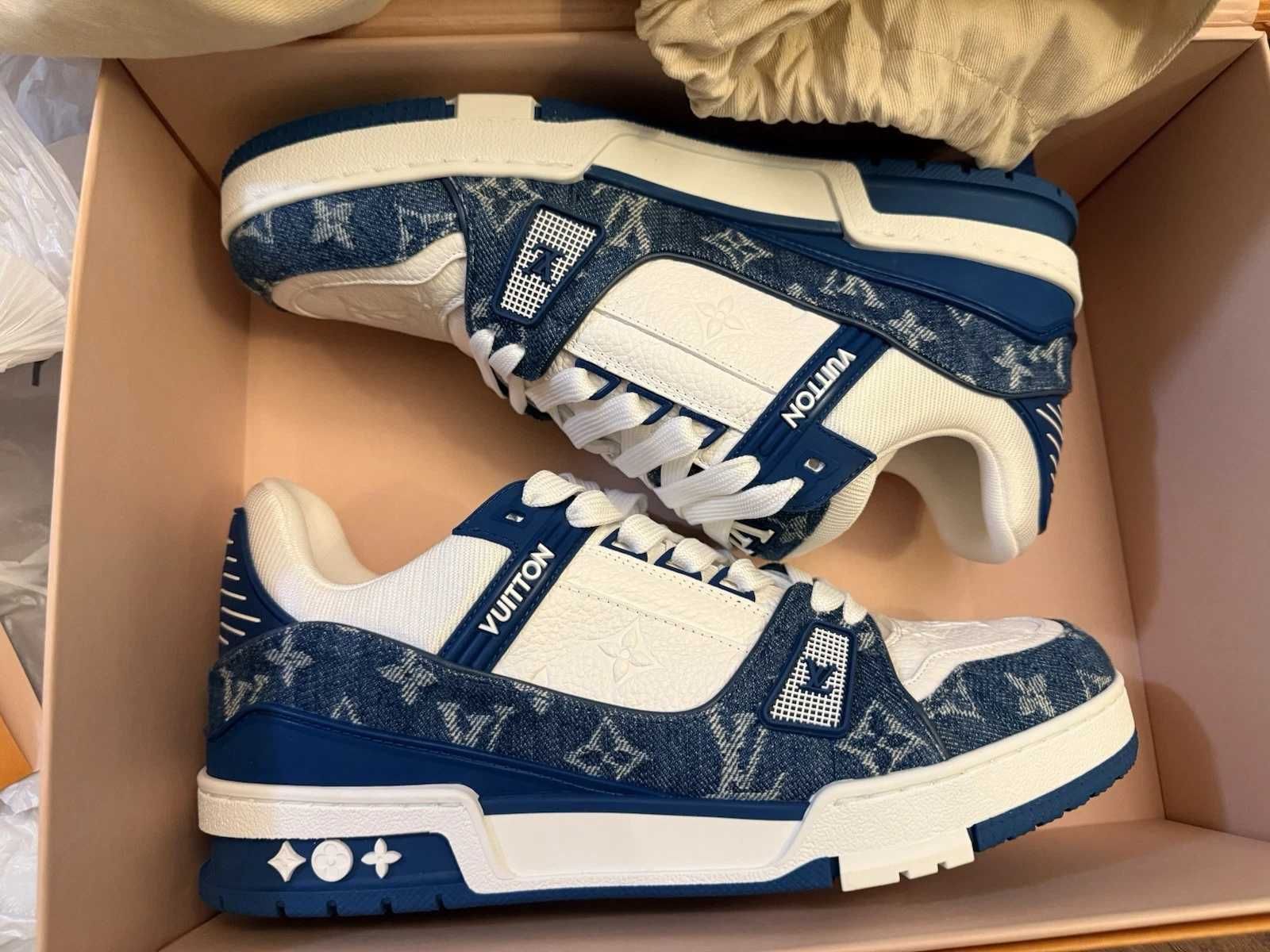 Blue buty LouisVuitton LvMęskie casualowe buty Trainer .45