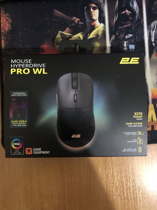 Ігрова мишка 2E Gaming Mouse HyperDrive Pro WL Black
