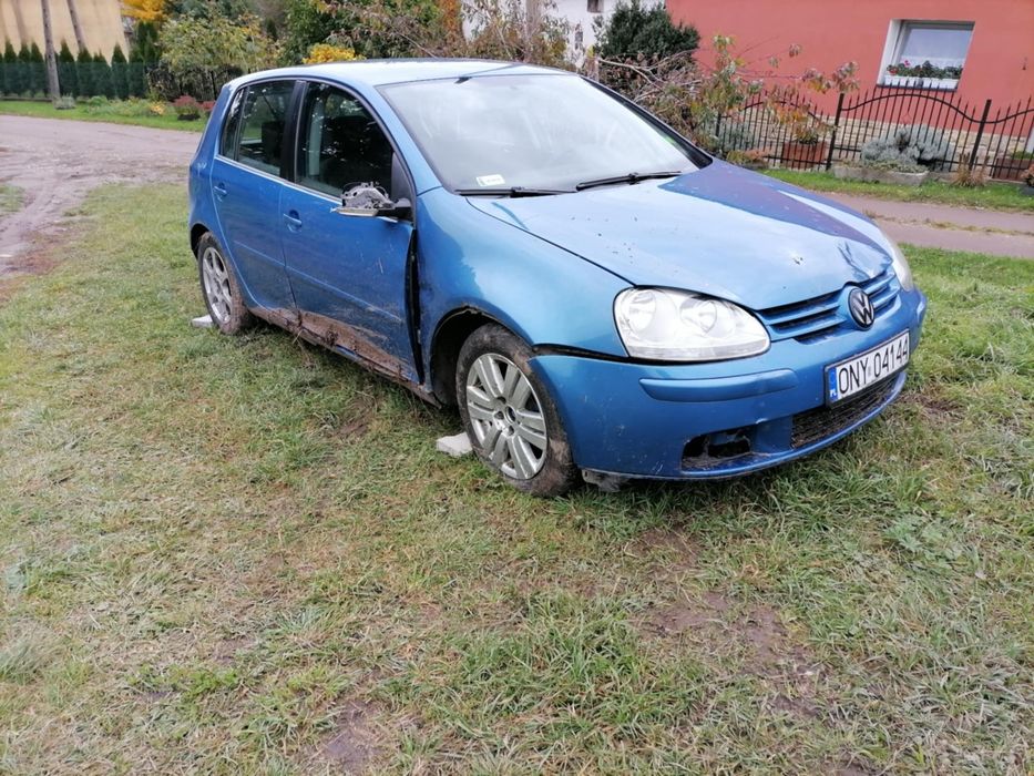 Golf 5 po zdarzeniu.