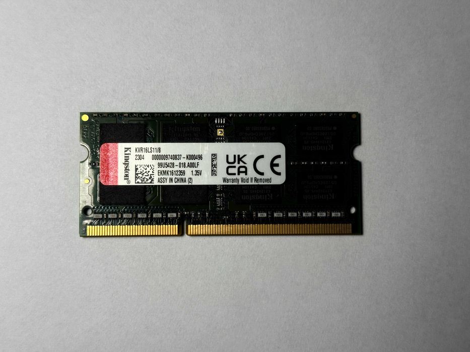 Pamięć RAM Kingston KVR16LS11/8 8 GB DDR3L SODIMM