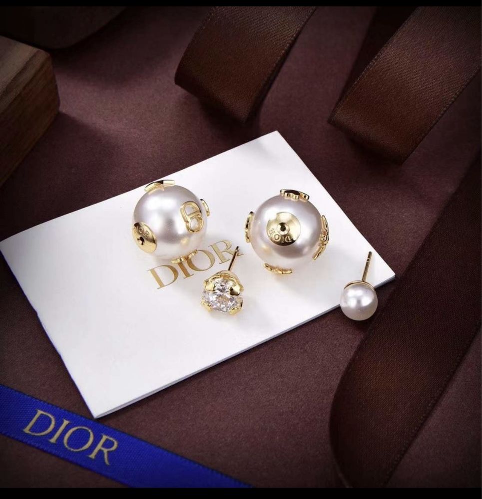 Dior Tribales piękne kolczyki z perłą