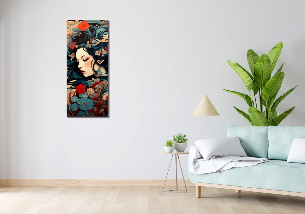 Obraz 40x100cm Szeptucha w Ogrodzie