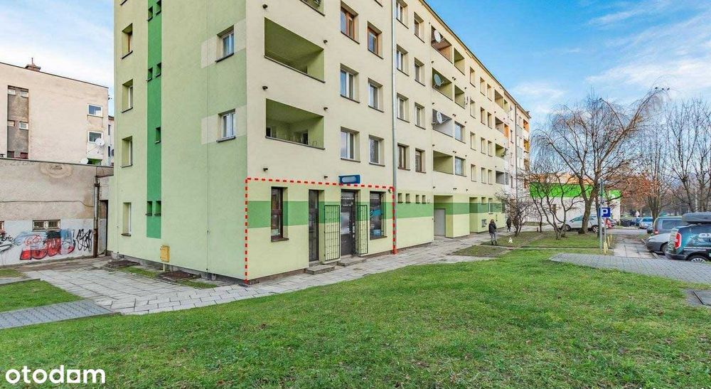 Parterowy lokal handlowo-usługowy 46 m²  Ul. Zygmunta Krasińskiego 2A