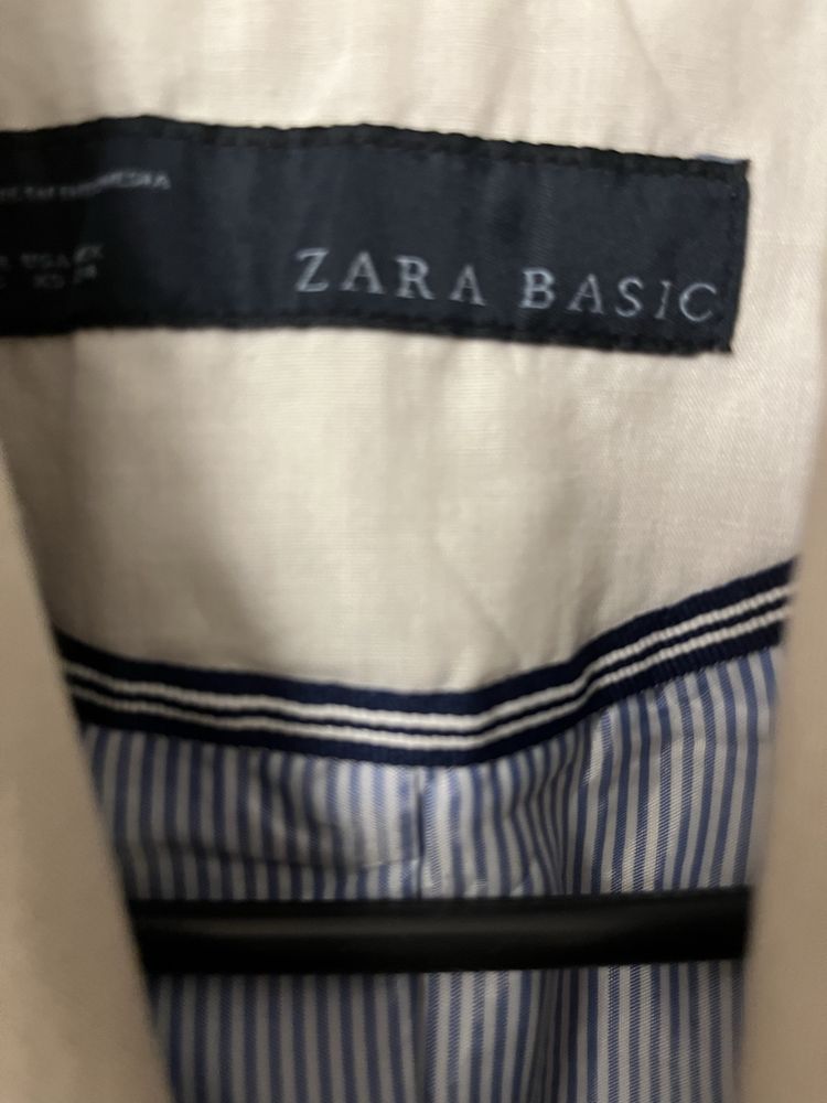 Żakiet cieply jasny  beż marynarka damaska Zara women xs 34