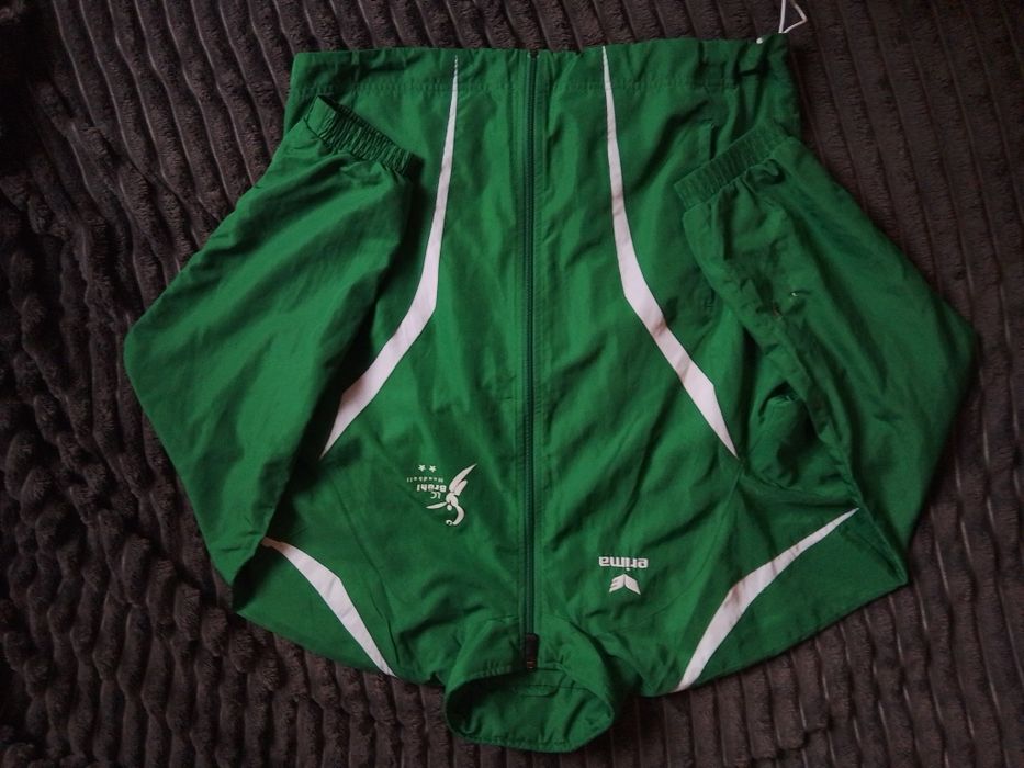 Вітровка Erima, на утяжках, зеленого кольру