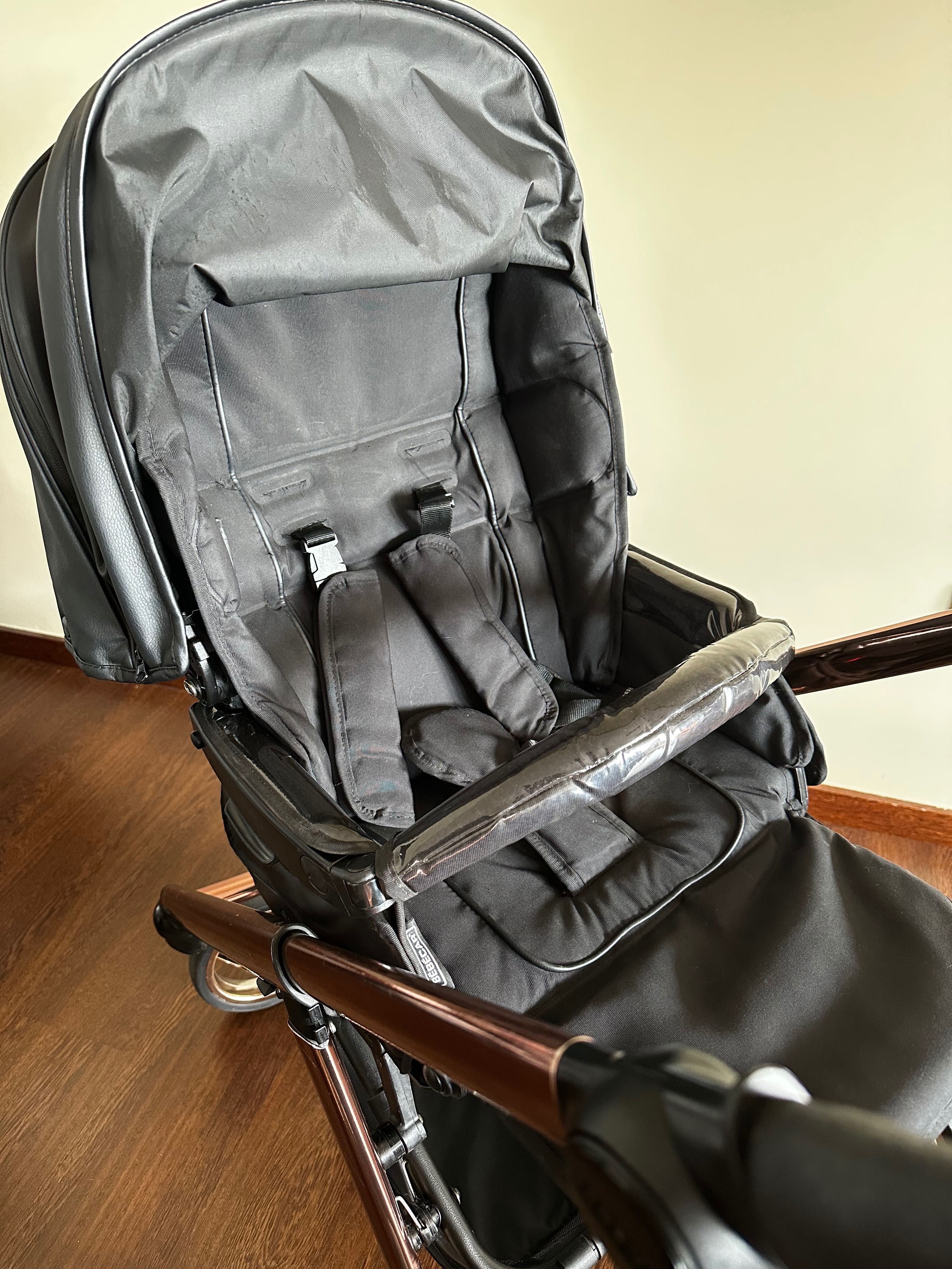 Trio Bébécar V-Pack completo com base isofix