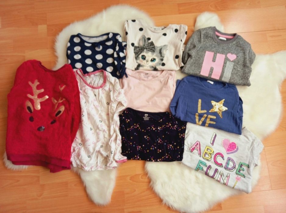 Duża paka ubrań firmowych 26szt. r.122/128 dla dziewczynki,